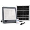 Generico Faro LED Solare 4100 Lumen con Sensore di Movimento, 324 LED SMD 2835, Pannello Separato 13W in Vetro, Batteria 10800mAh, Telecomando, IP66, per Giardino, Cortile, Esterno