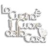 Declea Home Decor, Scritta frase in legno da appendere La cucina è il cuore della casa, Decorazione Murale da appendere alla parete ideale per la per cucina, Shabby, 40x30 cm