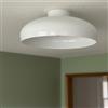 bamyum Androa Plafoniera Diametro 40 cm, Lampada Vintage, Illuminazione A Soffitto E27 Lampada a Sospensione Plafoniera Adatta Per Soggiorno Bianco