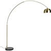 QAZQA xxl - Lampada da terra Moderno - 1 luce - L 2210 mm - Oro/Ottone - Moderno - Soggiorno I Camera da letto