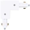 Ledvion - Connettore a L, Binario Monofase, Bianco, Plafoniera led soffitto, lampadario cucina, faretti led, plafoniera moderna