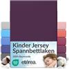 etérea Himmlische Qualität etérea Jersey lenzuolo con angoli 80x160-80x180 cm Prugna Epaisseur 15-20 cm - 100% Cotone - Oekotex materasso Letto copripiumino - lenzuola 80x160cm - 80x180cm Viola