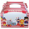 chance srl 12 x Box scatoline Bellissime scatole porta dolci, gadget, confetti, caramelle cotillon o dolcetti regalini fine festa per bambini fai da te (circo)