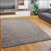 Paco Home Tappeto Salotto Moderno Soggiorno Pelo Lungo Peloso Monocolore Moderno Tappeto Morbido, Dimensione:70x250 cm, Colore:Grigio
