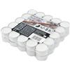 Hofer Premium Tealight Candele Bianche Non profumate - 50 Pezzi - Tea Light Candeline Cera Antigoccia - Durata di combustione 8 Ore - 1 x Set di 50 Lumini