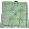 Tata Home Set 4 Cuscini per Sedie da Interno da Esterno Cuscino Mattonella Cucina Cuscino Materasso Giardino 40x40 cm Imbottitura 6 cm Salvia (4 pezzi)