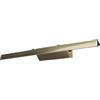 Licht-Erlebnisse Lampada a specchio a LED con interruttore, lampada da parete per bagno, lampada per quadri, lampada per quadri in ottone, applique in ottone, regolabile, 460 lm, 3900 K, bianco neutro, applique a LED