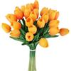 HAOSHICS 30 steli di tulipani artificiali in lattice finto - vero tocco finto colorato, per bouquet di Pasqua, primavera, matrimoni, centrotavola e composizioni floreali, decorazione per la tavola