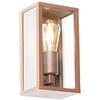 Qazqa charlois - Appliques Industriale - 1 luce - L 14 cm - Ruggine - Industriale - Illuminazione esterna