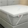 TESSILBOSIO Topper Memory Foam 160x190 Matrimoniale, Made in Italy, Bioceramica - Materasso per Massimo Confort - Letto Morbido per un Sonno Profondo (Matrimoniale - Bioceramica)