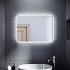 SONNI Specchio Retroilluminato Bagno a LED 70x50 cm,Specchio da Parete Moderno da Luce Bianco,Touch Control e IP44 Impermeabile Risparmio Energetico