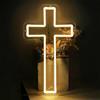 Generico Croce LED,Segno luminoso religioso | Crocifisso religioso luminoso,Per proprietari di casa, appartamento, soggiorno, camera da, ufficio, ingresso, bar,