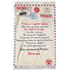Overthetee Plaid Cartolina Personalizzato con Dedica Scritta per Nipote da Nonna Famiglia Coperta in Pile Idee Regalo