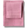 Bellora Set Asciugamano Viso e Ospite 1+1 in nido d'ape 100% Cotone con balza (Malva)