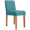 ZZDZW Coprisedie,Coprisgabelli Cucina con Schienale 1/2/4/6 Pezzi,Fodere Coprisedia Elasticizzati con Schienale Basso Universale,Copertura per Sgabello Alto Quadrato per Bar Caffettiere Bancone