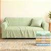 NARCISO Copriletto Singolo Cotone Kerala, Telo Copridivano 2 Posti (170x250cm) Gran Foulard per Divano Copritutto per Divano con Motivo a Righe, Teli Copridivano Grandi Cotone (Verde)
