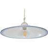 VANNI LAMPADARI - Lampadario a Sospensione Mimosa- Lampadario Camera da Letto in Ceramica- Lampadario Soggiorno Decorato a Mano- Lampadario Cucina- Lampadario Cameretta, 40 cm, Blu