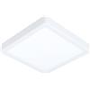 Eglo connect.z Smart Home Led lampada da soffitto per bagno Fueva-Z, L x L 21 cm, ZigBee, app e controllo vocale, colore della luce regolabile, dimmerabile, in metallo bianco, IP44
