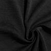 SaRani Copridivano Fiocco 1 2 3 4 Posti Cotone Ottoman Tinta Unita Salva Divano Colori (Ottoman Nero, 3 posti)