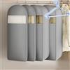 Generic Borsa per Indumenti Salvaspazio 2026 con Cerniera Autocomprimibile, Organizzatore e Protettore per Vestiti da Appendere per Donna Uomo (Grigio, XL)