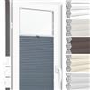 SANITEASY Zero Home - Tende Plissettate Termiche su Misura con Foratura,100%Oscuramento,Montaggio a Vite,Veneziane da Interno, Tende per Finestre,Tendine Finestra a Vetro,Larghezza 30-129 cm,Altezza 150-230 cm