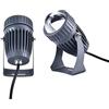 QICBYING Faretto LED A Fascio - Luci Paesaggistiche Da Esterno, Faretto A Fascio Stretto A Lungo Raggio, Faretti LED Da Esterno Da 10W, Lampada Da Parete Esterna Impermeabile IP65 Wall Washer(Green,110V-220V)