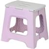 Vigar Compatto Sgabello Pieghevole per Adulti, 32 cm, Sgabello Pieghevole Portatile Antiscivolo per Casa, Cucina, Bagno, Campeggio, Doccia, Supporta fino a 150 kg, Viola