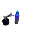 Generic LUMINO VOTIVO FINTA CANDELA A LED LUCE BLU RICARICA FUNZIONAMENTO CON PANNELLO SOLARE CON CAVO
