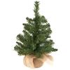 Baroni Home Albero di Natale Artificiale, 48 cm 50 Rami, Base in Juta Rami già Montati e Folti, Effetto Realistico, Facile Montaggio