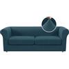 BXFUL Copridivano Chesterfield elasticizzato con fodere per Cuscini Separati per mobili da soggiorno con tessuto jacquard più spesso (Grande 2 Posti,Blu acqua)