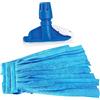 TAXON Kit 2 pz ricambio mop in microfibra a fascia gr. 250 + 1 pinza per mop