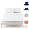 Irge Lenzuola Completo Letto Cotone Made in Italy Bianco (Matrimoniale)