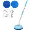 Generico Mano Elettrico - Detergente Per Pavimento Rotante Wireless A 180 ° | Potente Macchina Per La Pulizia Del Pavimento E Lucidatrice Con Doppi Cuscinetti Per Legno Duro, Laminato, Marmo, Vinile E Piastrel