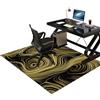 Tkuhknag Tappeto Sedia Ufficio Protettore del Pavimento, Tappeto Salvapavimento Antiscivolo, Tappeto per Sedia con Ruote, 130 x 150 cm Tappetino Pavimenti per Parquet e Pavimenti Duri/Piastrelle