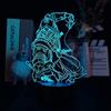 KJsdaADSA Lampada anime 3D Luce led Colori che cambiano luci notturne Lampada Mortal Kombat Illuminazione per camera da letto Cartoon Comics Light Home Decor Regali 16 colori