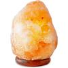 Silk Route Home - Lampada di sale dell'Himalaya (4-6 kg) con interruttore dimmer, realizzato a mano con base in legno