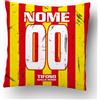 love print Cuscino Tifoso Calcio Serie a Tifoso Interista,Milanista, Romanista con nome e numero personalizzabile logo Stampa full print (40X40 QUADRATO) (Tifoso Lecce)