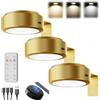 Generico Luce per Quadri Senza Fili con Telecomando, Faretti LED Ricaricabili USB per Quadri Lampada Applique Quadro Luci da Parete Interno a Batteria Luce Muro per Esposizione Pittura Vetrina