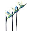 HAOSHICS 3 fiori artificiali per uccelli celesti, finti uccelli del paradiso Strelitzia, piante in finta seta, per casa, ufficio, matrimonio, decorazione Centerpeice (grande, blu)