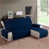 la biancheria di casa - Simplicity Plus - Copridivano con penisola, salvadivano trapuntato in microfibra morbida idrorepellente OEKO-TEX, lavabile, per divano 2, 3 e 4 posti | Blu 195 cm.