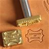 imotoga Timbro per Pelle Personalizzato in Ottone, Logo Inciso su Misura, Strumento per Goffratura e Stampaggio Cuoio, Timbro per Pelletteria Artigianale, Idea Regalo (1.0IN/2,54cm)