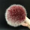 SUKORI 2 Pezzi Pompon in Pelliccia di Volpe Naturale Pompon in Pelliccia per Berretti Cappello Pompon in Pelliccia Fai da Te per Berretti Borse Accessori Sciarpa