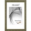 FRAMO Cornice foto barocco 20 x 35 cm in legno massello | vecchio-argento | Colore/dimensione selezionabile | Cornice antica d'epoca retrò N°093