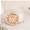 Wanapix | Candela Personalizzata |Vetro e legno di Bambù | Fragranza alla Vaniglia | Ideale per Matrimoni | Festa della Mamma | You are the best