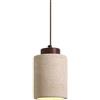 Generic Lampadario a sospensione in pietra naturale nordica, piccolo cilindro, moderno di metà secolo, lampadario rustico in legno industriale per sala da pranzo, tavolo, cucina, isola, fattoria, camera da