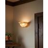 Generico Applique classico in vetro marmo 1 luce Forgiato d.30 mezzaluna per salotto, soggiorno, sala da pranzo, ingresso, corridoio, camera da letto,