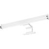 VR VETRINEINRETE Vetrineinrete® Lampada per specchio da bagno con doppia istallazione 6 watt applique a luce naturale 4000k IP44 colore argento (Rotondo)
