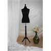 Generico AILANT Manichino donna sartoriale black wood stand (black, 44/46 L) Nero