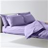 Lisola Set Lenzuola Letto Singolo, Parure Lenzuola in Cotone Pregiato, Made in Italy, Lenzuola da Sopra 160x290cm + 1 Federa 50x80cm, Tinta Unita. Modello: Tortona, Lilla