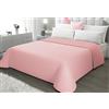 il dolce stile della tua casa Copriletto Trapuntino Matrimoniale/Piazza e Mezza/Singolo Estivo 100 grammi Double Face Bicolor Milady (rosa/cipria, Singolo)